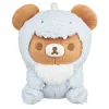 Chairoikoguma San-X Original Plays with Dino Series Plush - Pastel Blue