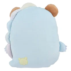 Chairoikoguma San-X Original Plays with Dino Flat Mochi Series Plush - Pastel Blue