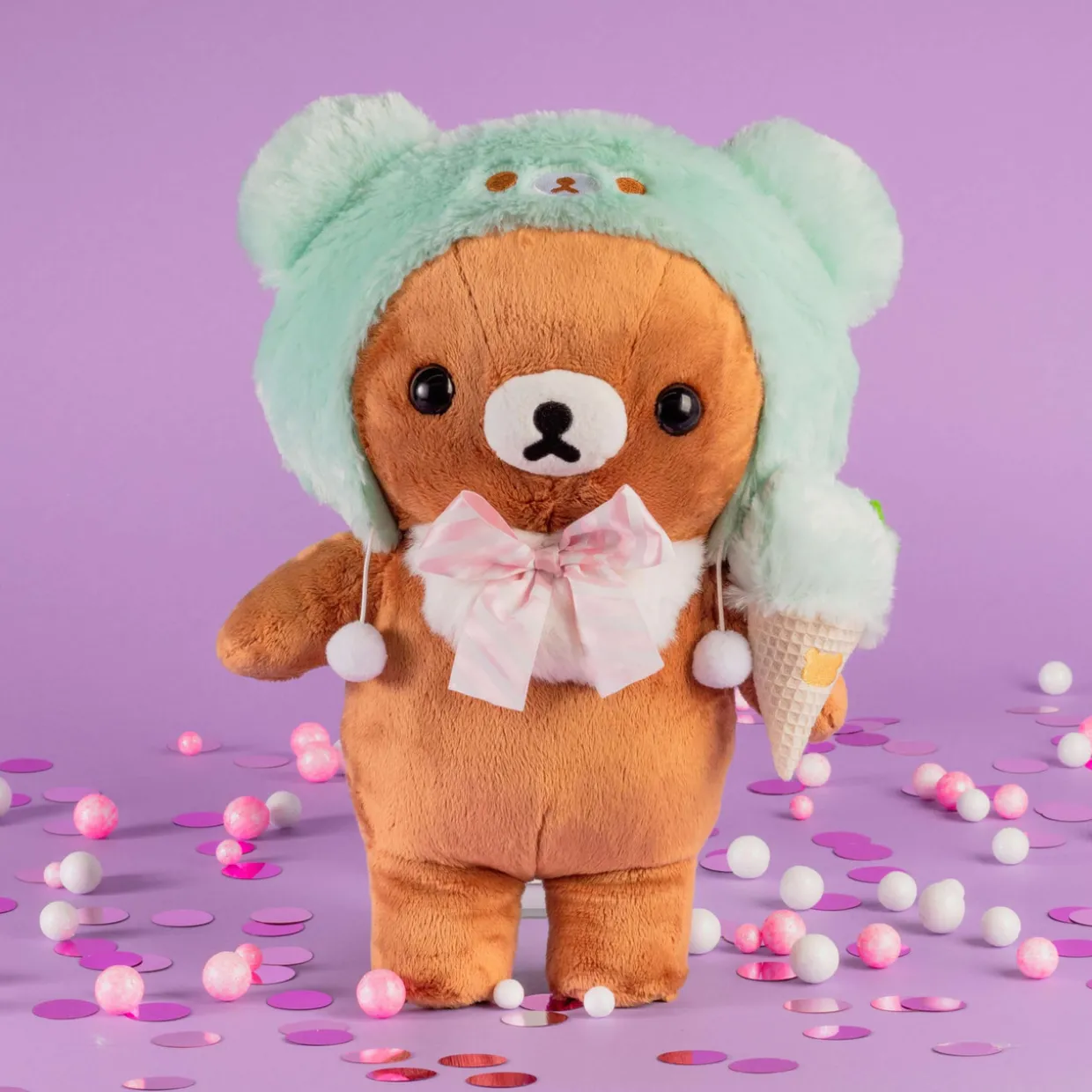 Chairoikoguma San-X Original Happy Ice Cream Series Plush - Medium