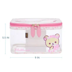 Korilakkuma Sakura Clear Cosmetics Pouch Bag