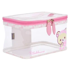 Korilakkuma Sakura Clear Cosmetics Pouch Bag