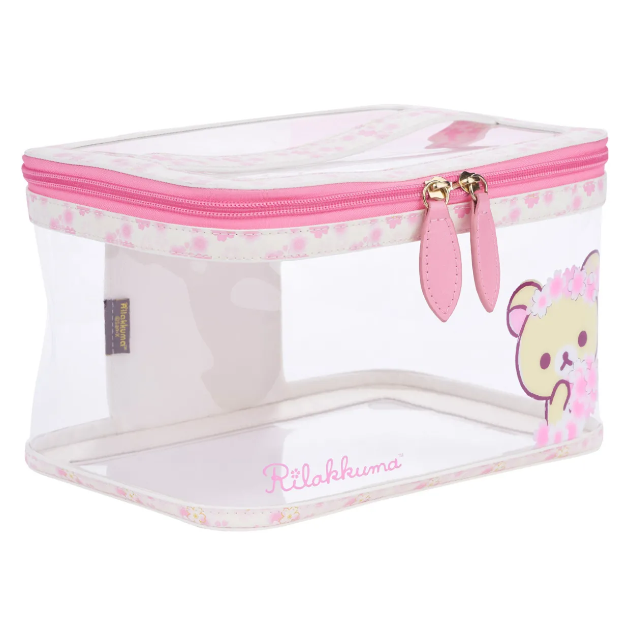 Korilakkuma Sakura Clear Cosmetics Pouch Bag