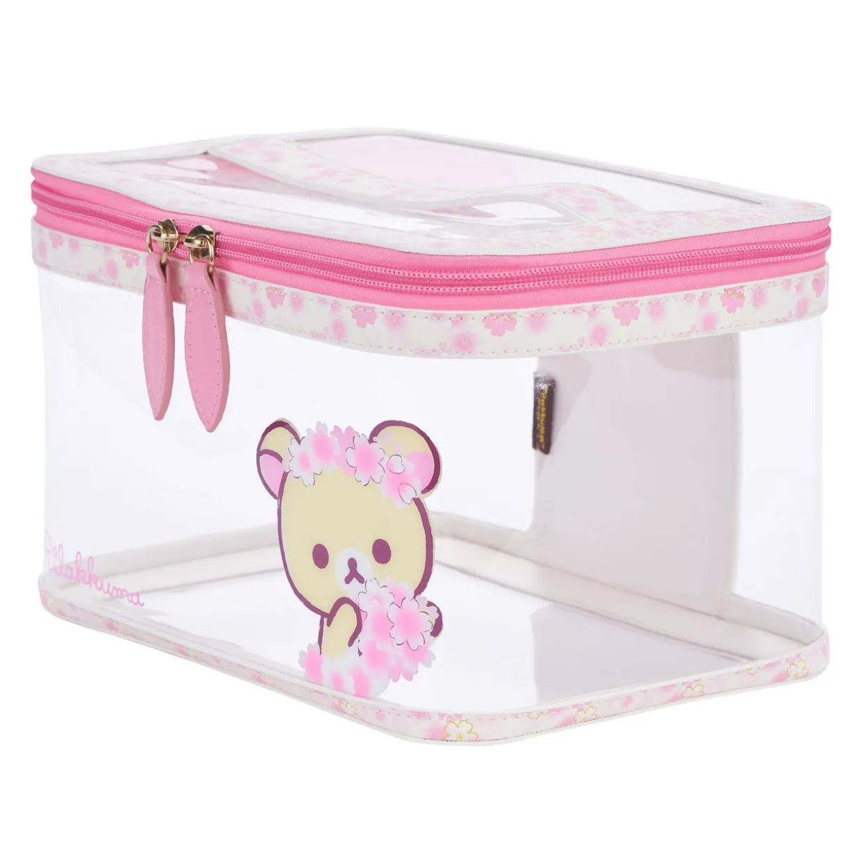 Korilakkuma Sakura Clear Cosmetics Pouch Bag
