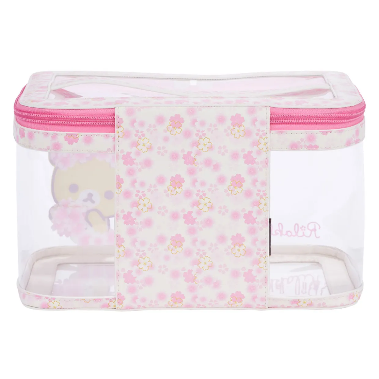 Korilakkuma Sakura Clear Cosmetics Pouch Bag