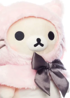Korilakkuma San-X Original Dressed in a Pink Hooded Cat Capelet
