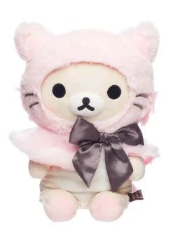 Korilakkuma San-X Original Dressed in a Pink Hooded Cat Capelet
