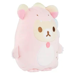 Korilakkuma San-X Original Plays with Dino Flat Mochi Series Plush - Pastel Pink