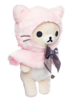 Korilakkuma San-X Original Dressed in a Pink Hooded Cat Capelet