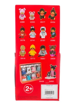 Monchhichi Beige Boy With Bib - Red/White