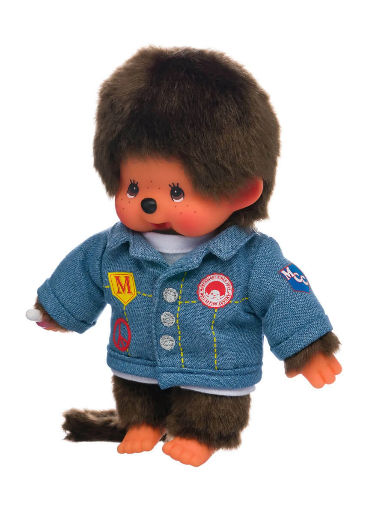Monchhichi Boy in a DENIM Jacket Plush