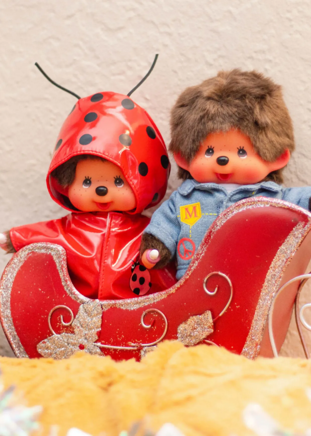 Monchhichi Boy in a DENIM Jacket Plush