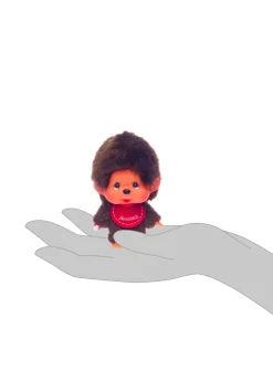 Monchhichi Mini Doll Boy With Big Head and Pacifier Plush