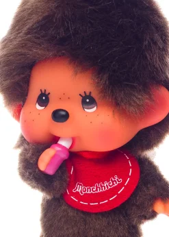 Monchhichi Mini Doll Boy With Big Head and Pacifier Plush