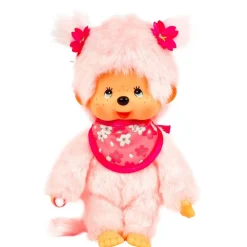 Monchhichi Sakura (Cherry Blossom) Girl Plush Toy - Pink