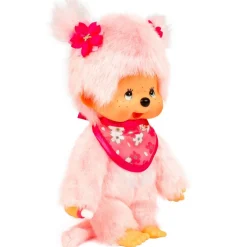 Monchhichi Sakura (Cherry Blossom) Girl Plush Toy - Pink