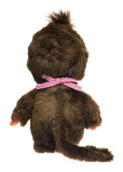 Monchhichi Standard Girl with Pink Bib