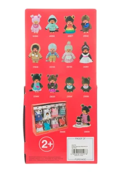 Monchhichi Standard Girl with Pink Bib