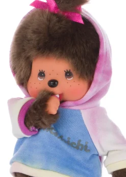 Monchhichi Tie-Dye Hoodie Girl Plush
