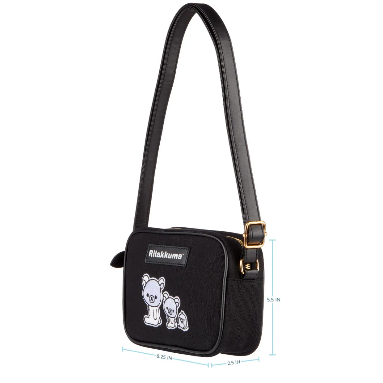 Rilakkuma and Friends Crossbody Bag - Black