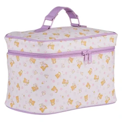 Rilakkuma Cherry Blossom Cosmetic Bag - Purple