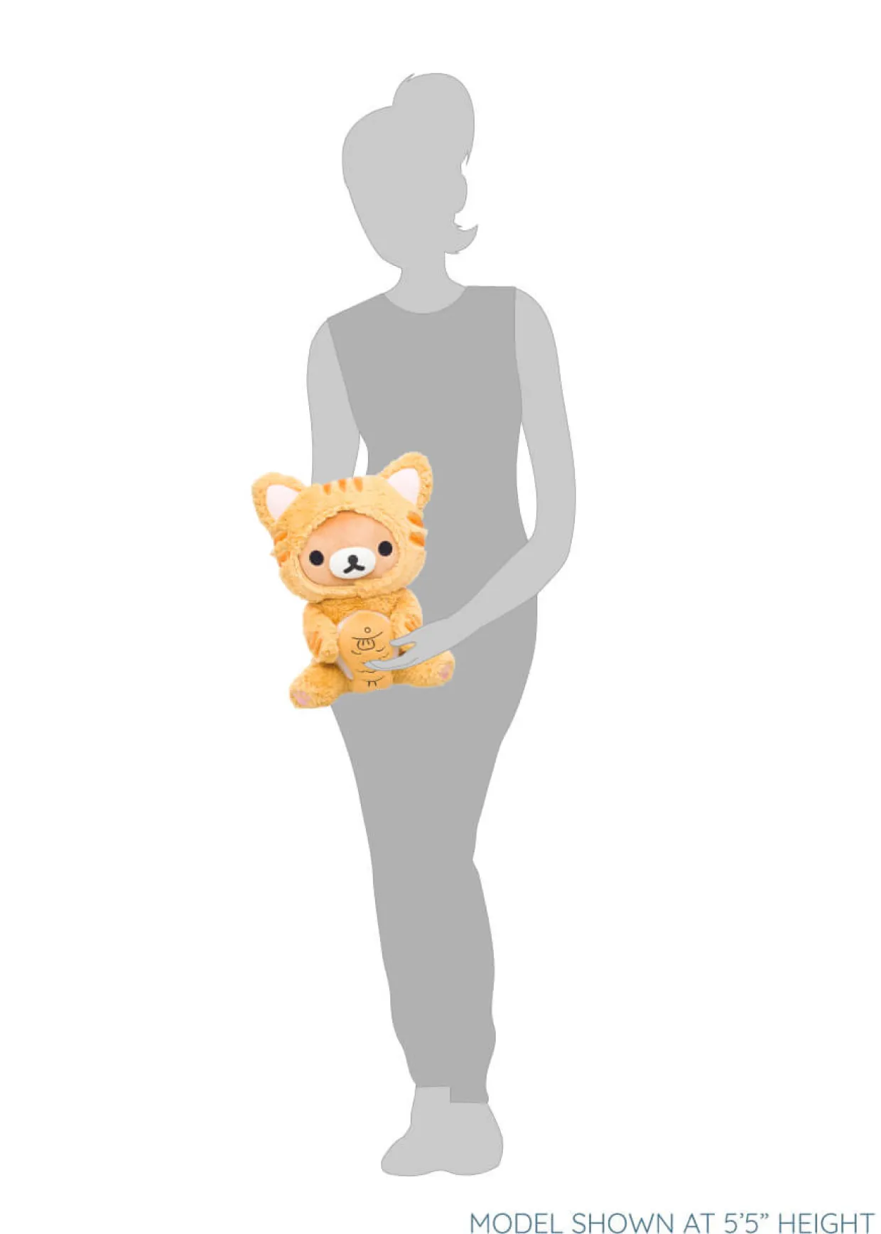 Rilakkuma San-X Original as Tiger Eating Fish Plush