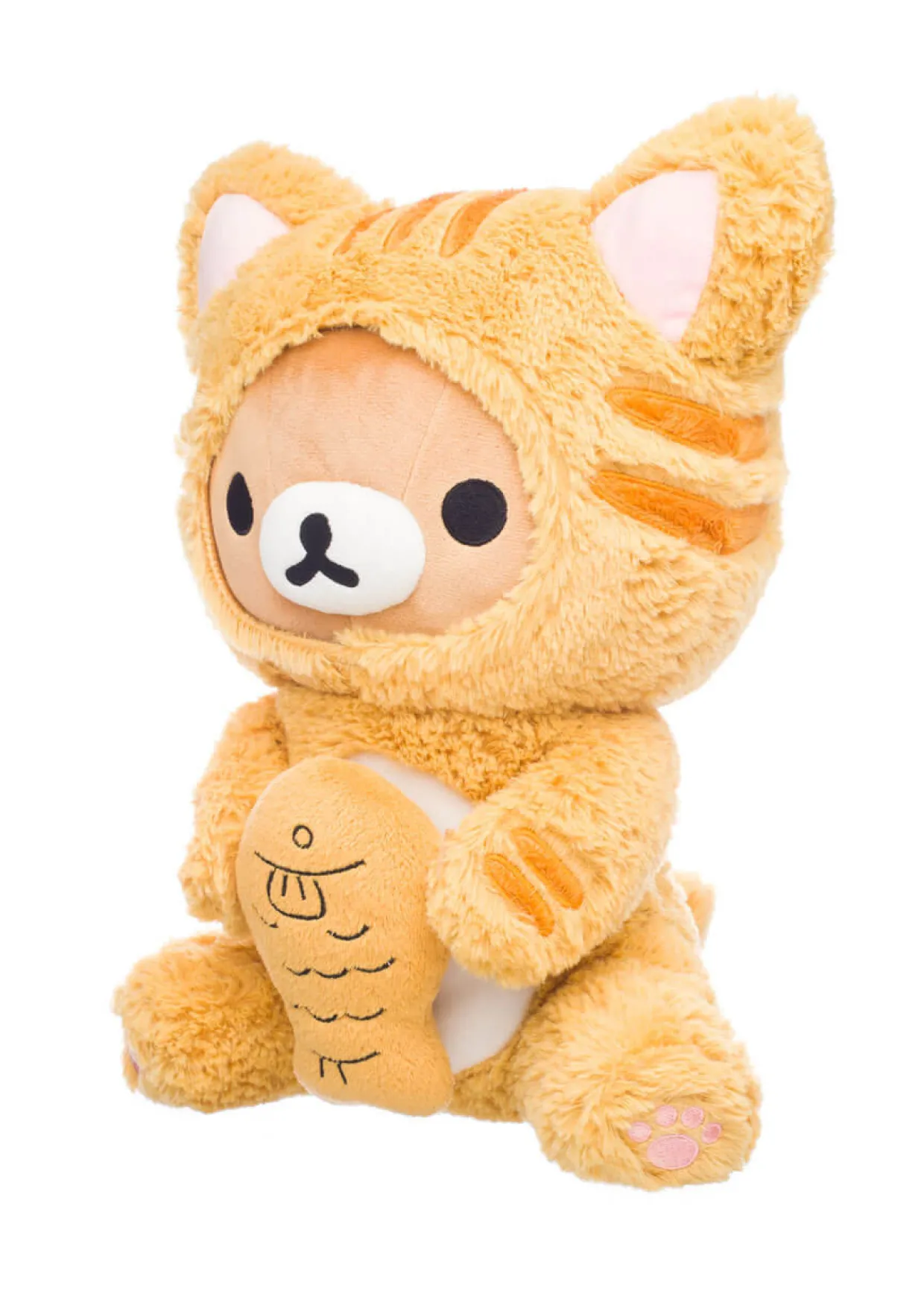 Rilakkuma San-X Original as Tiger Eating Fish Plush