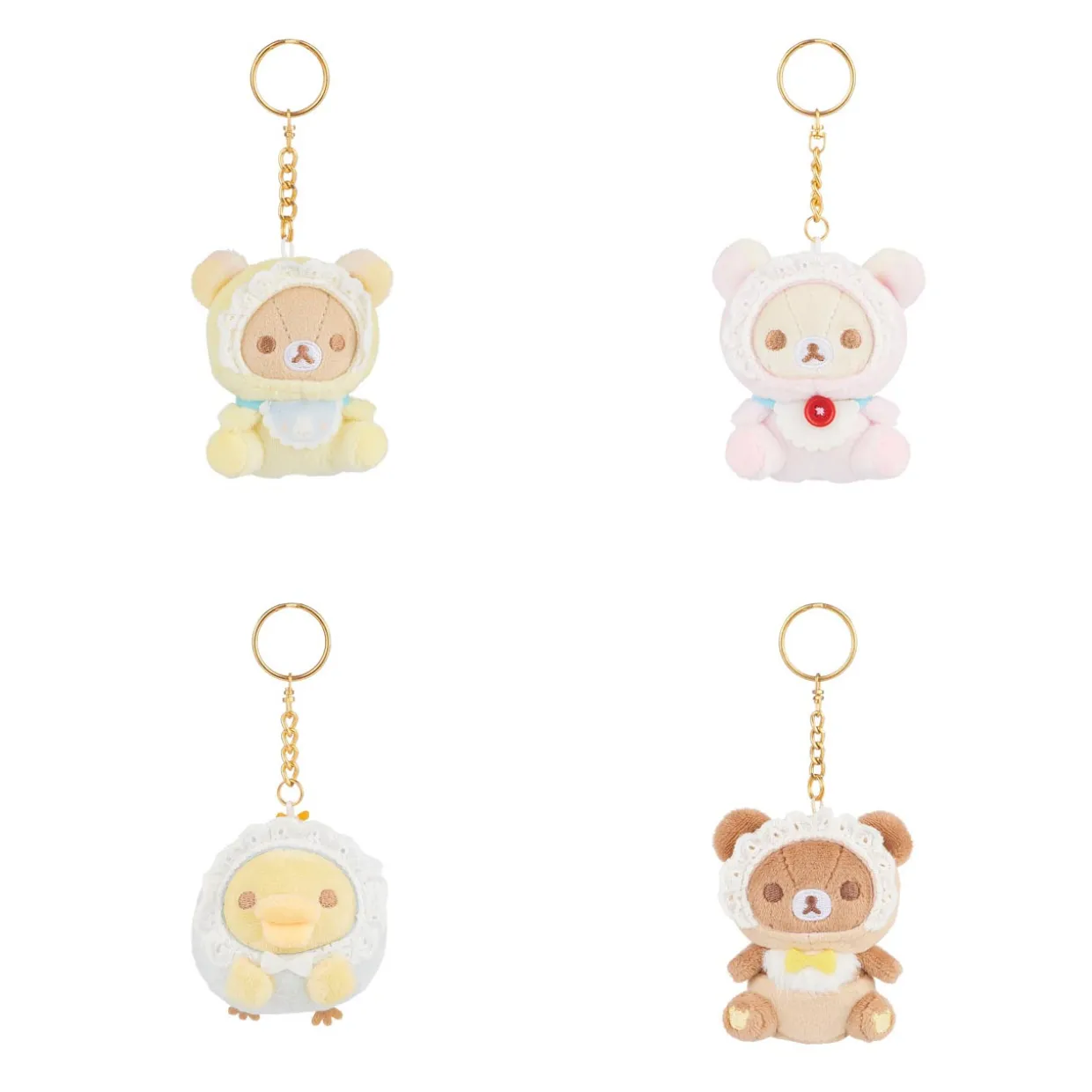 Rilakkuma San-X Original Baby Bonnet Series Keychain Blind Box - 1pc