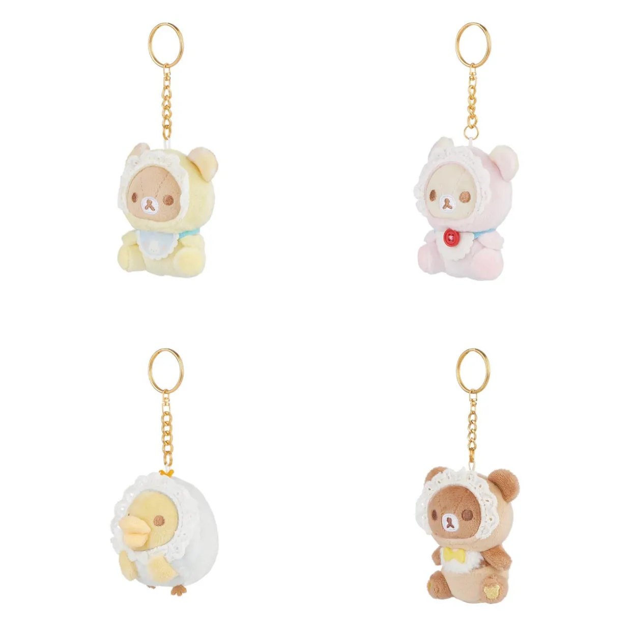 Rilakkuma San-X Original Baby Bonnet Series Keychain Blind Box - 1pc