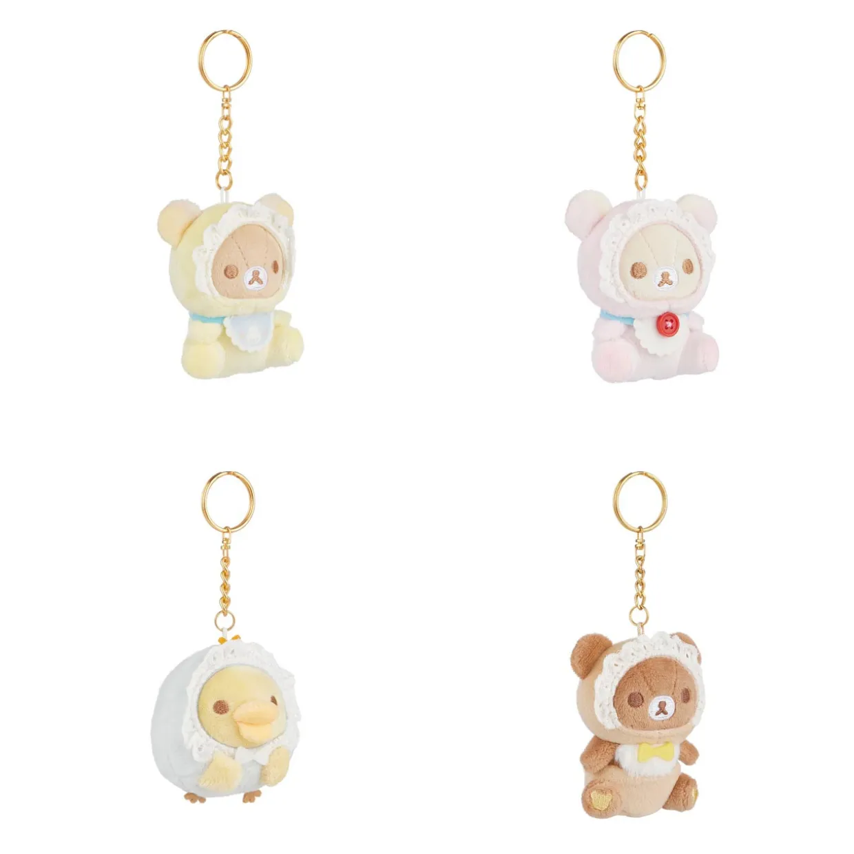 Rilakkuma San-X Original Baby Bonnet Series Keychain Blind Box - 1pc