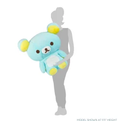 Rilakkuma San-X Original Long Pile Sherbet Series JUMBO Plush - Blue