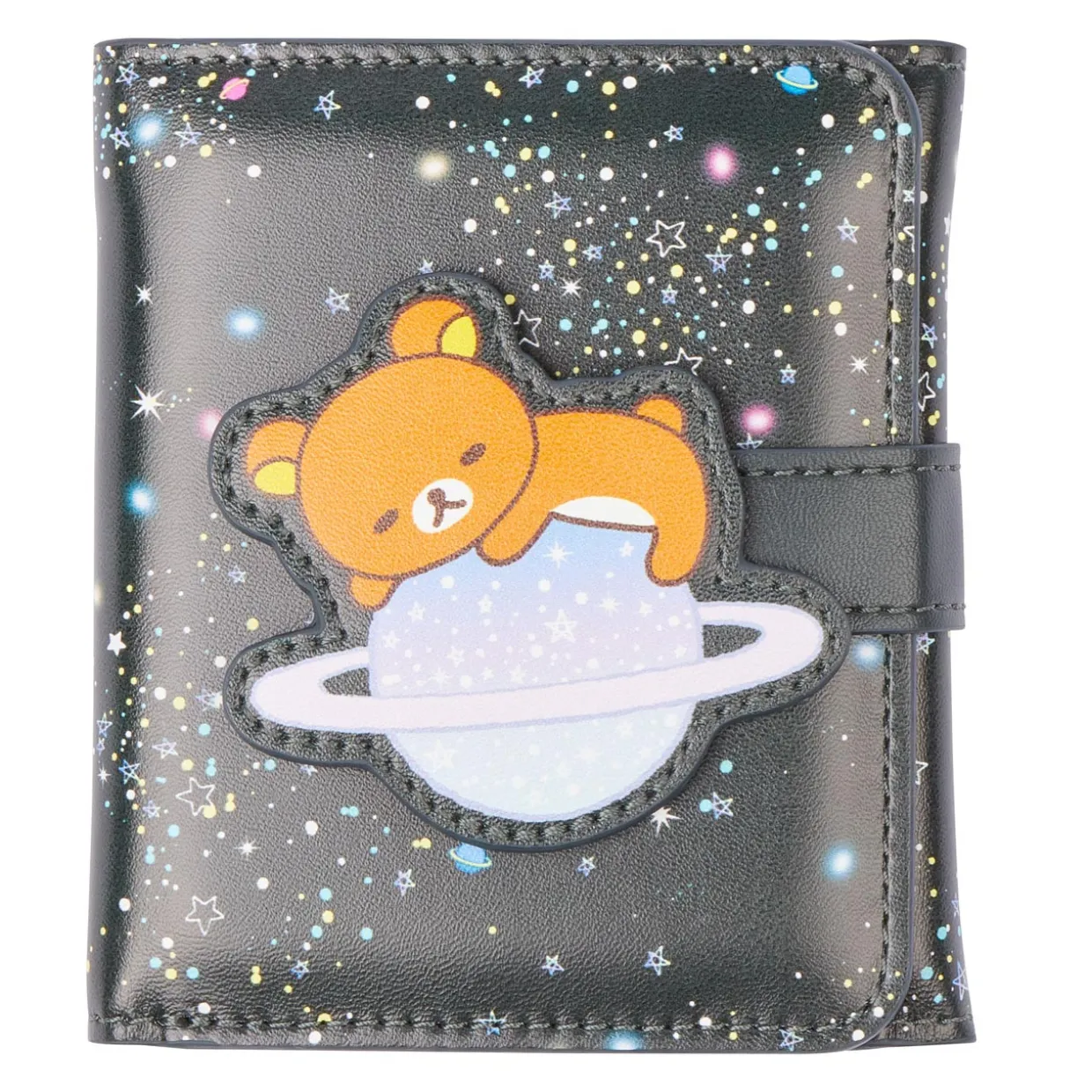 Rilakkuma Space Pu Leather Tri Fold Wallet Pouch