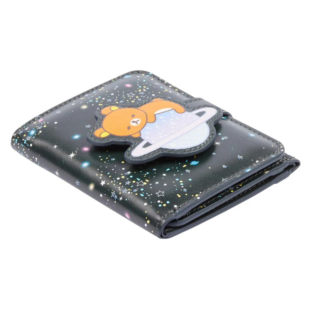 Rilakkuma Space Pu Leather Tri Fold Wallet Pouch