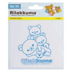 Rilakkuma 20th Anniversary USA Tour Sticker Decal - Blue