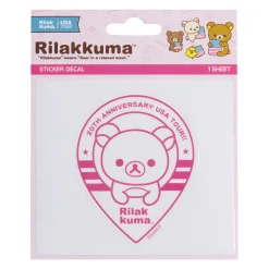 Rilakkuma 20th Anniversary USA Tour Drop Pin Decal - Red