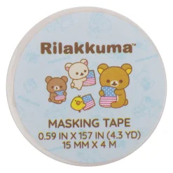 Rilakkuma 20th Anniversary USA Tour Washi Tape - Blue