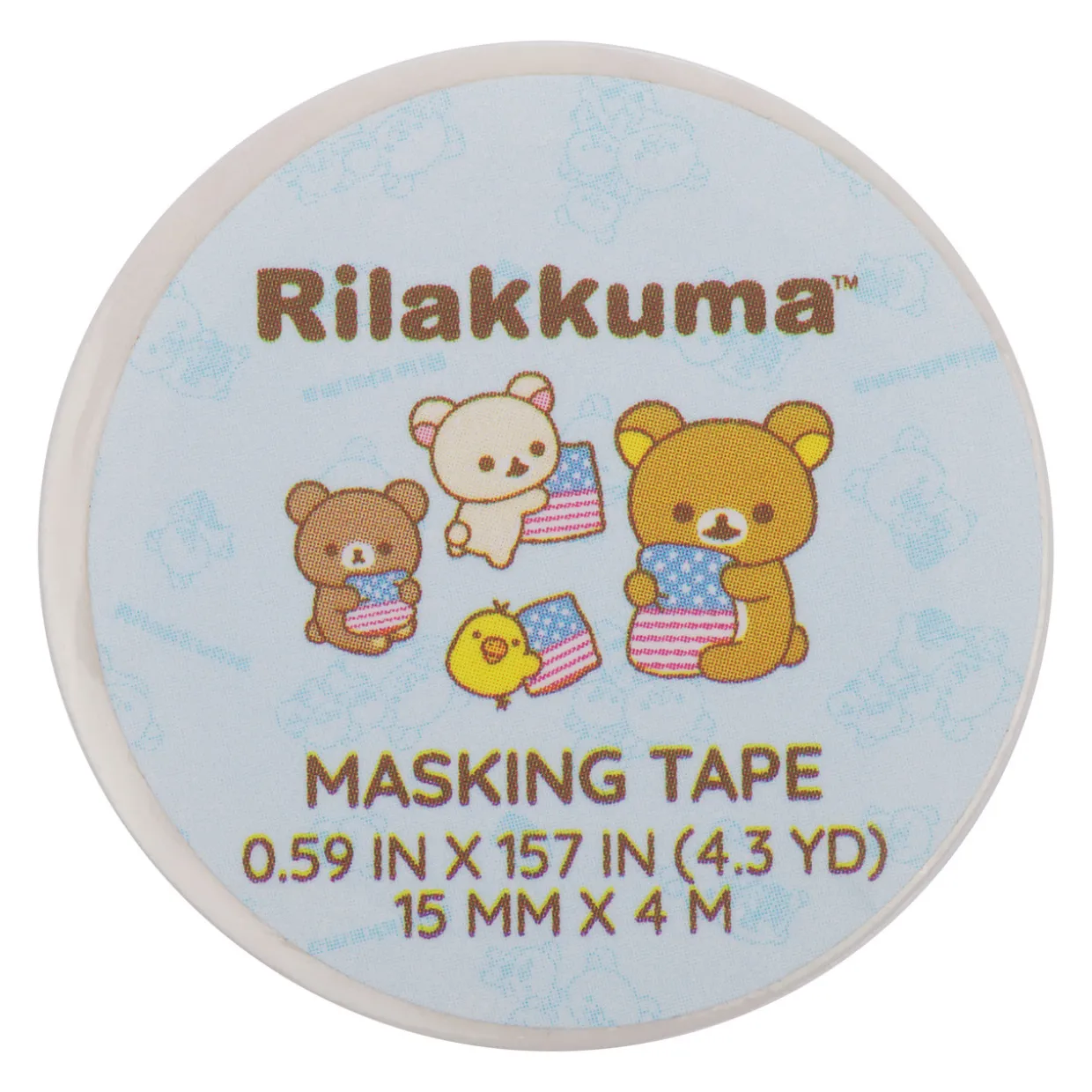 Rilakkuma 20th Anniversary USA Tour Washi Tape - Blue
