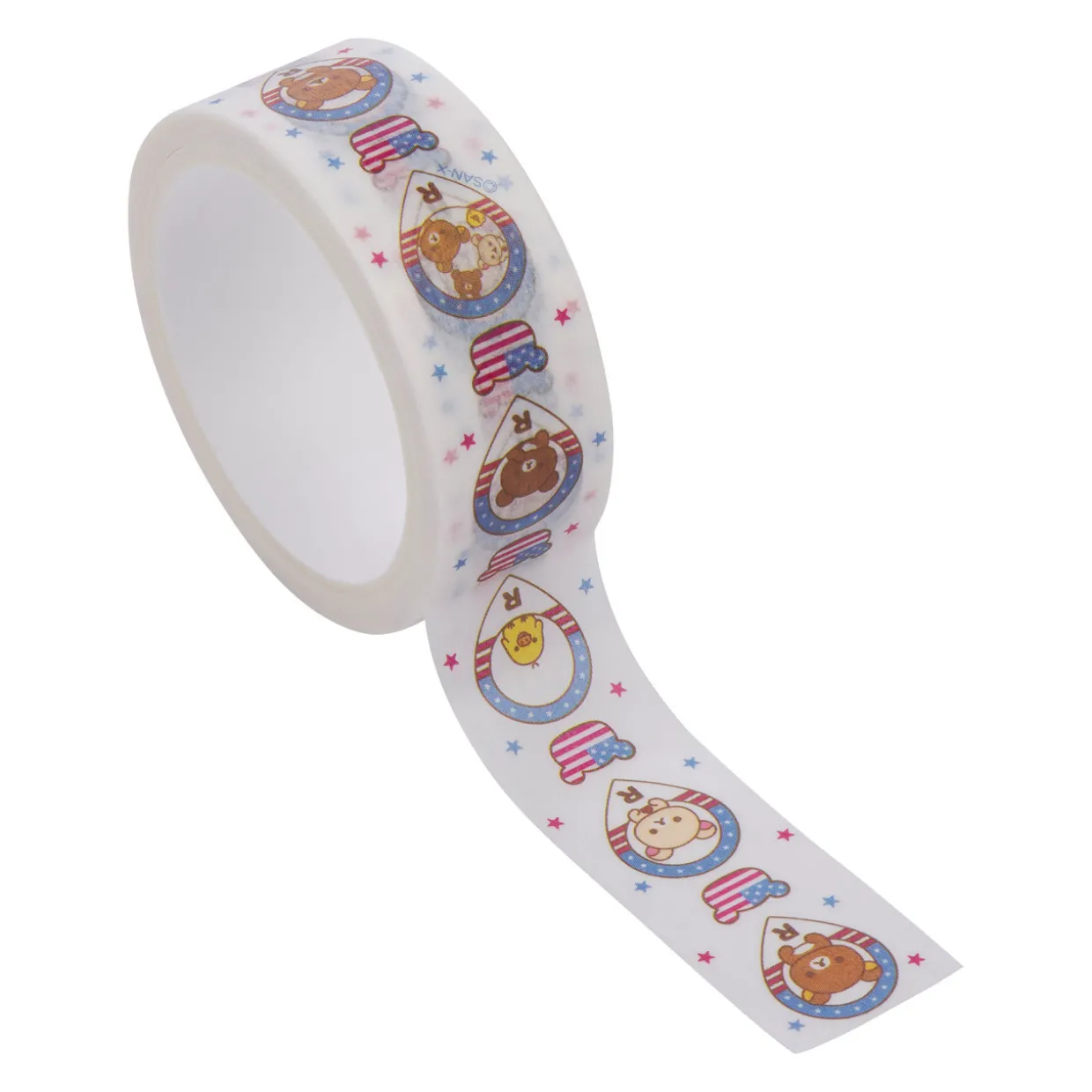 Rilakkuma 20th Anniversary USA Tour Washi Tape - Blue