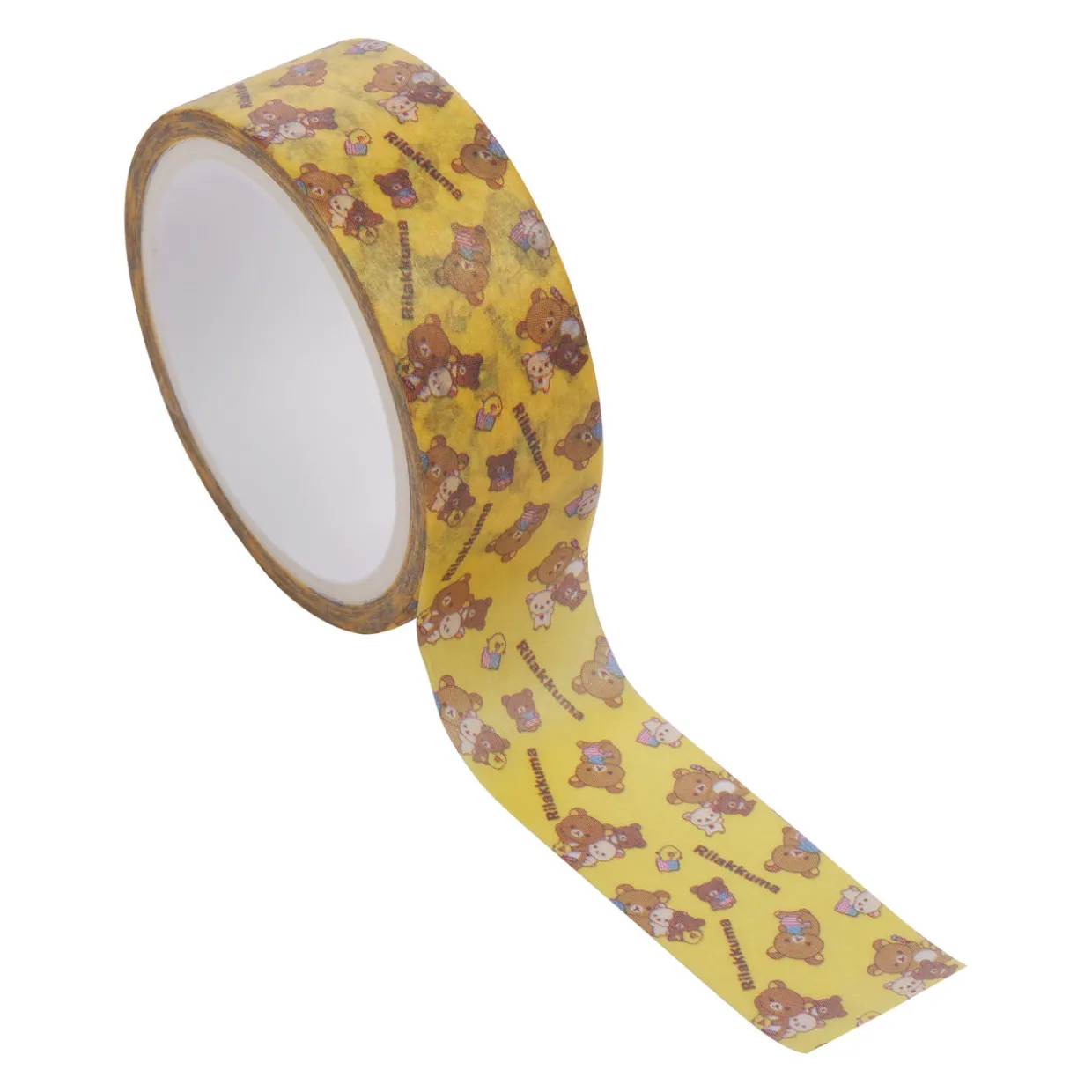 Rilakkuma 20th Anniversary USA Tour Washi Tape - Yellow