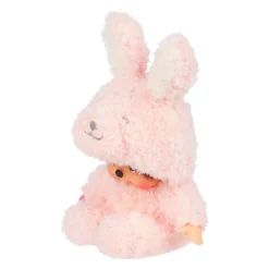 Sekiguchi Monchhichi Sitting Fluffy Bunny Doll Plush