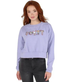 tokidoki x Hello Kitty Kawaii Line Up Cropped Pullover - Lavender