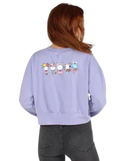 tokidoki x Hello Kitty Kawaii Line Up Cropped Pullover - Lavender
